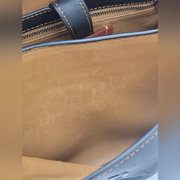 Coach 1941 Glovetanned Leather Saddle Bag, Black - Picture 11 of 16